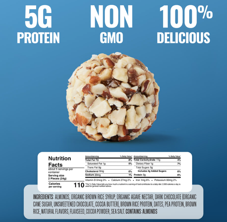 DARK CHOCOLATE + ALMOND BITE