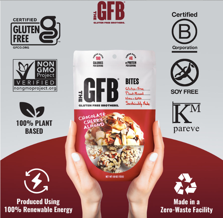 CHOCOLATE + CHERRY +  ALMOND BITES