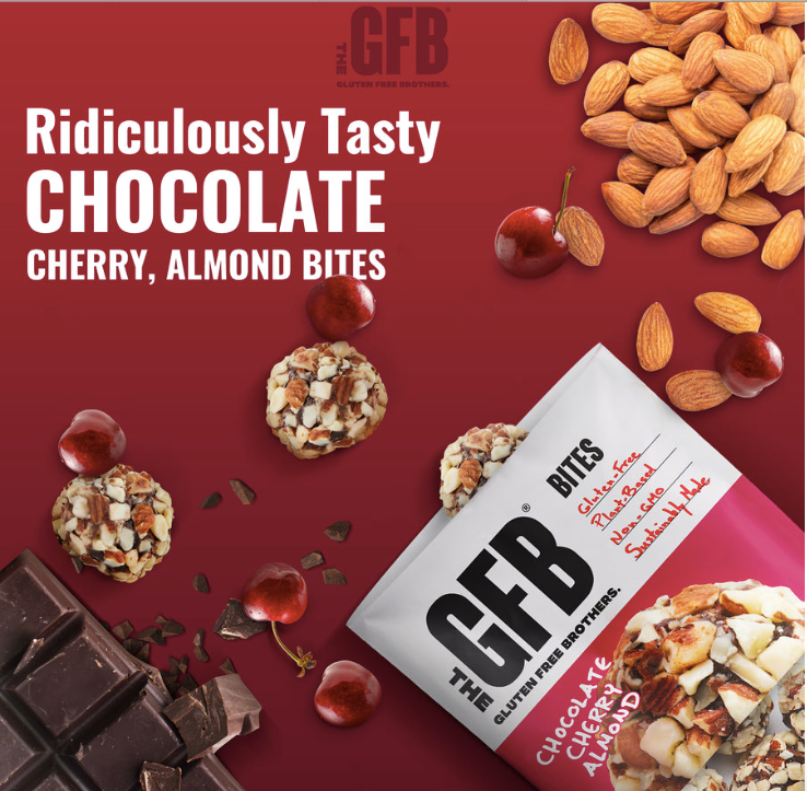 CHOCOLATE + CHERRY +  ALMOND BITES